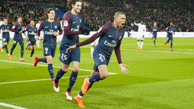 Mbappé a ouvert le score pour les Parisiens à la 10e. [Pierre Charlier]