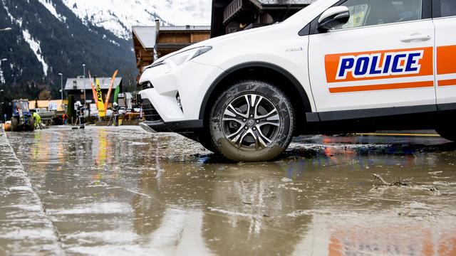 Le village de Champéry en Valais. [Keystone - Jean-Christophe Bott]