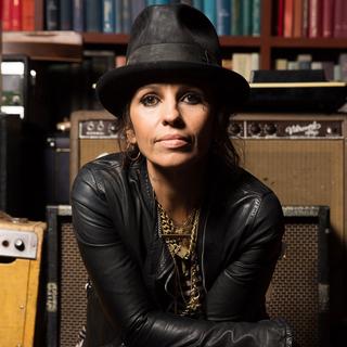 Linda Perry pose aux Kung Fu Studios à Los Angeles en 2014. [Keystone - Casey Curry]