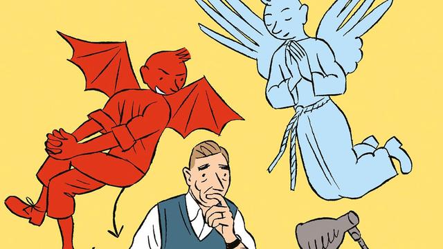 Couverture de "Tintin, le diable et le bon Dieu" écrit par Bob Garcia. [Ed. Desclée deBrouwer - DR]