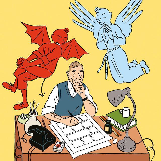Couverture de "Tintin, le diable et le bon Dieu" écrit par Bob Garcia. [Ed. Desclée deBrouwer - DR]