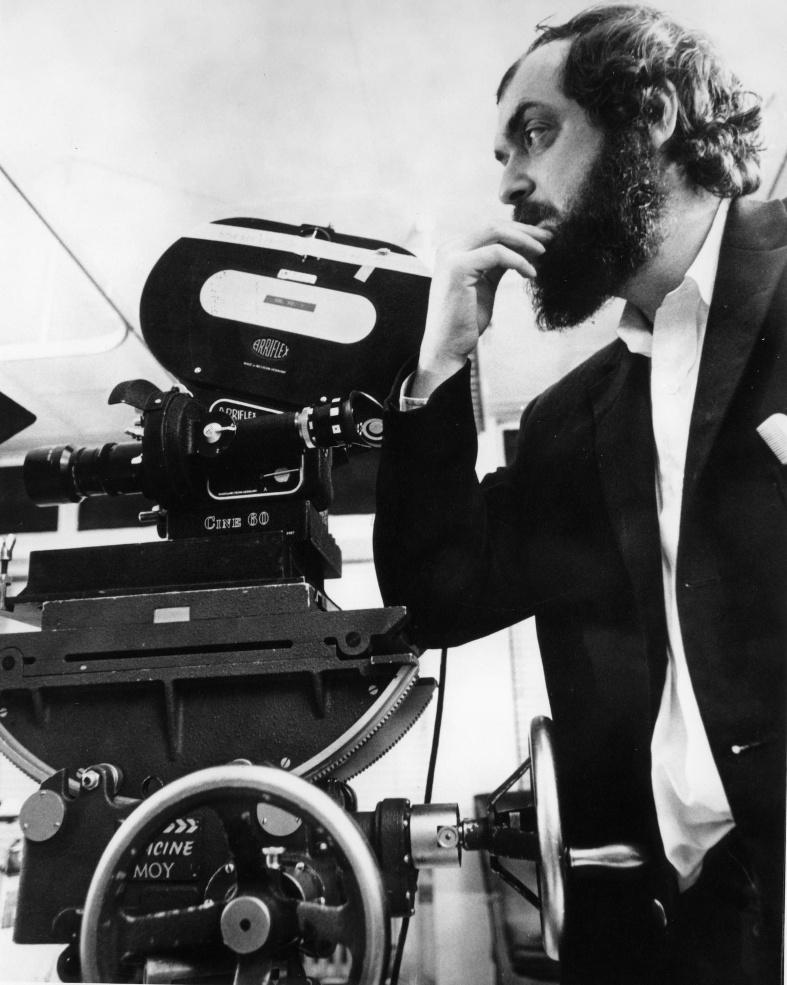 Stanley Kubrick sur le tournage de "Orange mécanique". [afp - Archives du 7eme Art]