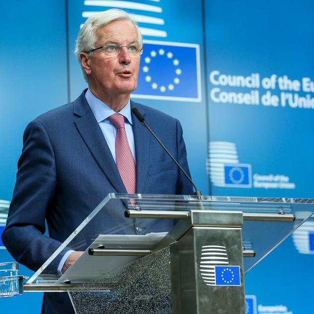 Le négociateur en chef pour l'UE sur le Brexit Michel Barnier. [EPA/Keystone - Stéphanie Lecocq]