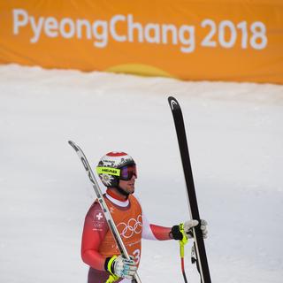 Beat Feuz durant les Jeux Olympiques d'hiver 2018 à Pyeongchang.