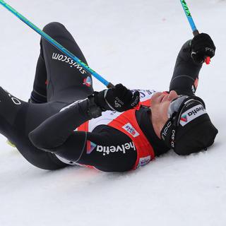 Victoire de Dario Cologna à l'édition 2018 du Tour de ski. [Keystone - Andrea Solero]
