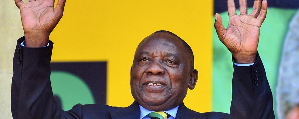 Cyril Ramaphosa, président de l'ANC, reprend la présidence de l'Afrique du Sud. [AP/Keystone]