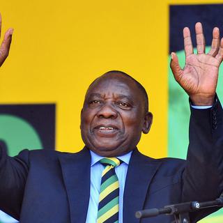 Cyril Ramaphosa, président de l'ANC, reprend la présidence de l'Afrique du Sud. [AP/Keystone]