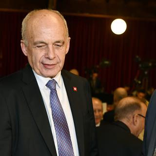 Ueli Maurer et Ignazio Cassis au 30ème Congrès UDC de l'Albisgüetli [Walter Bieri]