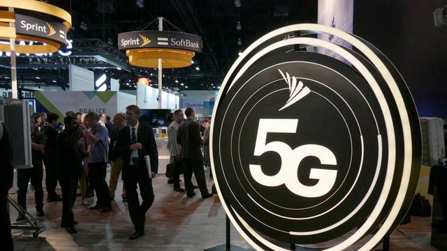 La 5G à l'honneur au Mobile World Congress américain, en Californie, en septembre 2018. [keystone - MIKE NELSON]