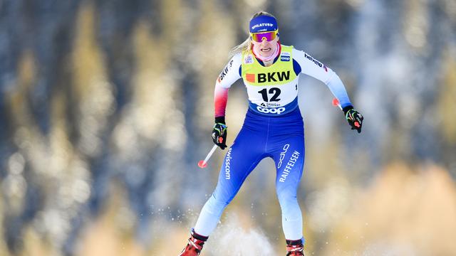 Nadine Fähndrich a réalisé le meilleur résultat suisse du jour avec sa 7e place. [Gian Ehrenzeller]