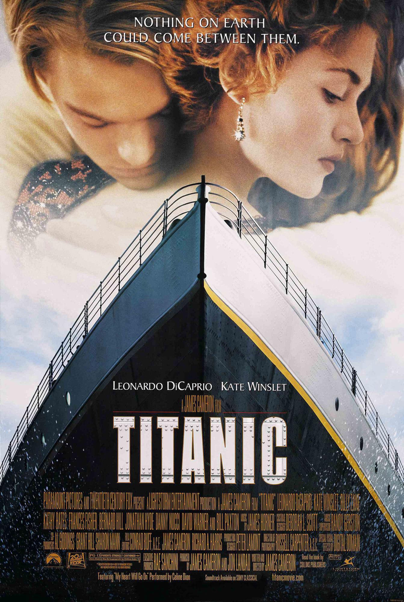L'affiche du film "Titanic" de James Cameron lors de sa sortie. [AFP]