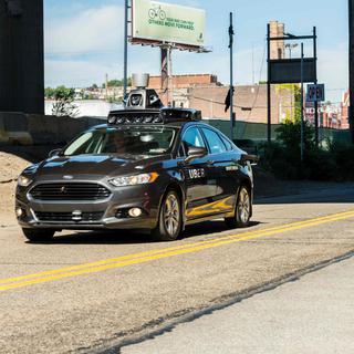 Un véhicule autonome d'Uber photographié à Pittsburgh en 2016 (image d'illustration). [APA/AFP/Keystone - Angelo Merendino]