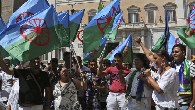 Manifestation contre la xénophobie à Rome, 02.08.2018. [AP/Keystone - Simone Somekh]