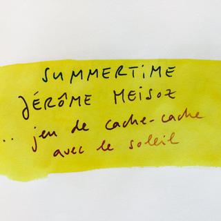 Visuel de l'émission Anticyclone, séquence Summertime sur Jérôme Meisoz. [Florence Grivel / RTS - Florence Grivel]