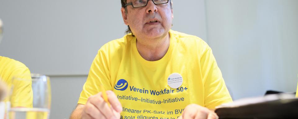 Pierre Bayerdörfer, président de Workfair 50+. [Keystone - Anthony Anex]