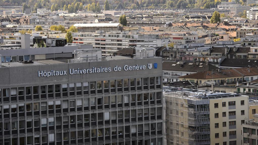 Un bâtiment des Hôpitaux universitaires de Genève (image prétexte). [Keystone - Martial Trezzini]