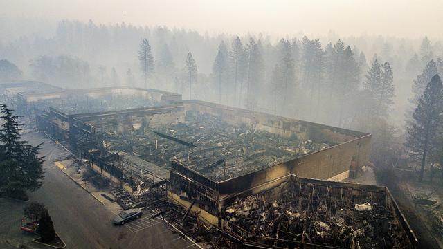 "Camp fire" a notamment rasé la ville de Paradise. [AP - Noah Berger]