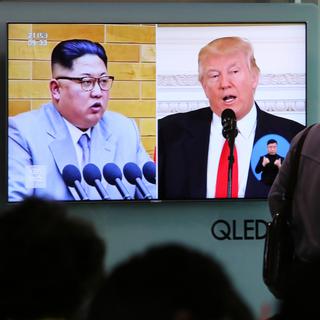 Le sommet entre Kim Jong-Un et Donald Trump devait se tenir le 12 juin à Singapour. [AP/Keystone - Ahn Young-Joon]