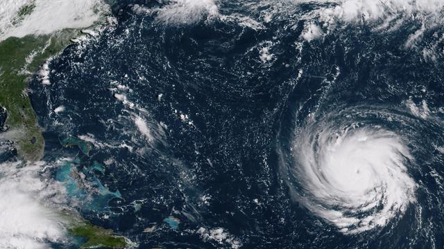 L'ouragan Florence se dirige vers la côte est des Etats-Unis. [NOAA/EPAKeystone - L'ouragan Florence se dirige vers la côte est des Etats-Unis.]