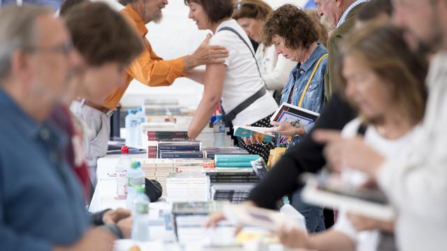 Environ 300 écrivains ont rencontré le public pour le 9e édition de Livre sur les Quais à Morges. [Keystone - Laurent Gillieron]