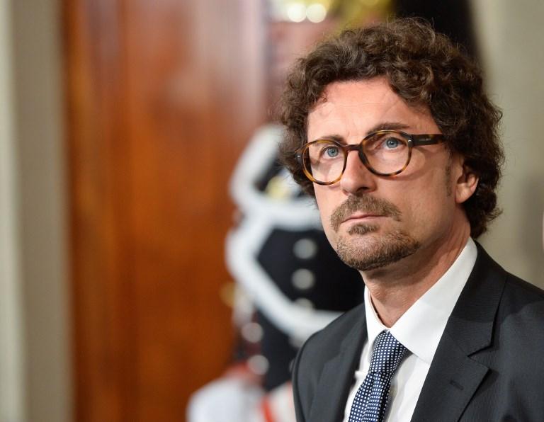 Le ministre italien des Transports Danilo Toninelli. [AFP - Silvia Lore]