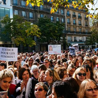 Des milliers de femmes s'étaient déjà mobilisées à Paris au début du mois d'octobre. [AFP - Marie Magnin/Hans Lucas]