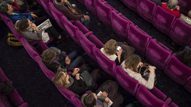 Une salle de cinéma photographiée durant les Journées de Soleure. [Keystone - Alessandro della Valle]