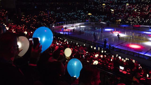 L'Equipe de Suisse jouera au Hallenstadion lors du Championnat du monde 2020. Ici lors de la finale des locaux du ZSC contre Lugano. [Ennio Leanza]