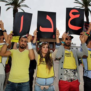 Manifestation contre la peine de mort à Rabat, au Maroc, en octobre 2014. [Reuters - Stringer]