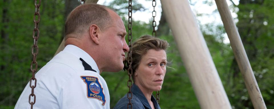 Woody Harrelson et Frances McDormand dans "Three Billboards Outside Ebbing, Missouri" de Martin McDonagh. [20th Century Fox/AFP - Merrick Morton]