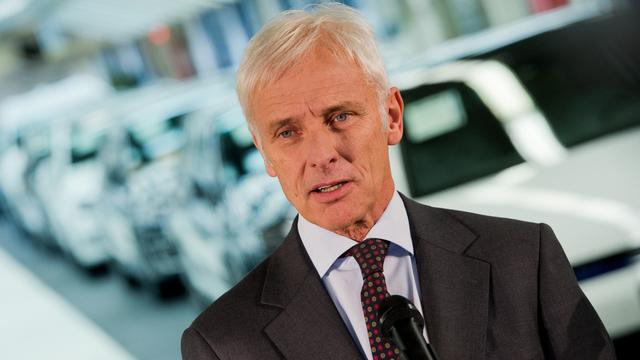 Le PDG de Volkswagen Matthias Müller promet des conséquences internes. [DPA/Keystone - Julian Stratenschulte]