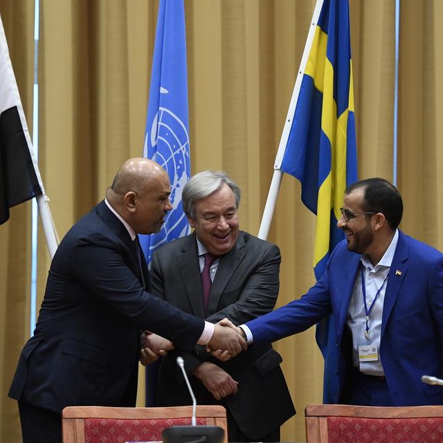 Les discussions sur le Yémen se sont achevés jeudi en Suède. [EPA/Keystone - Pontus Lundahl]