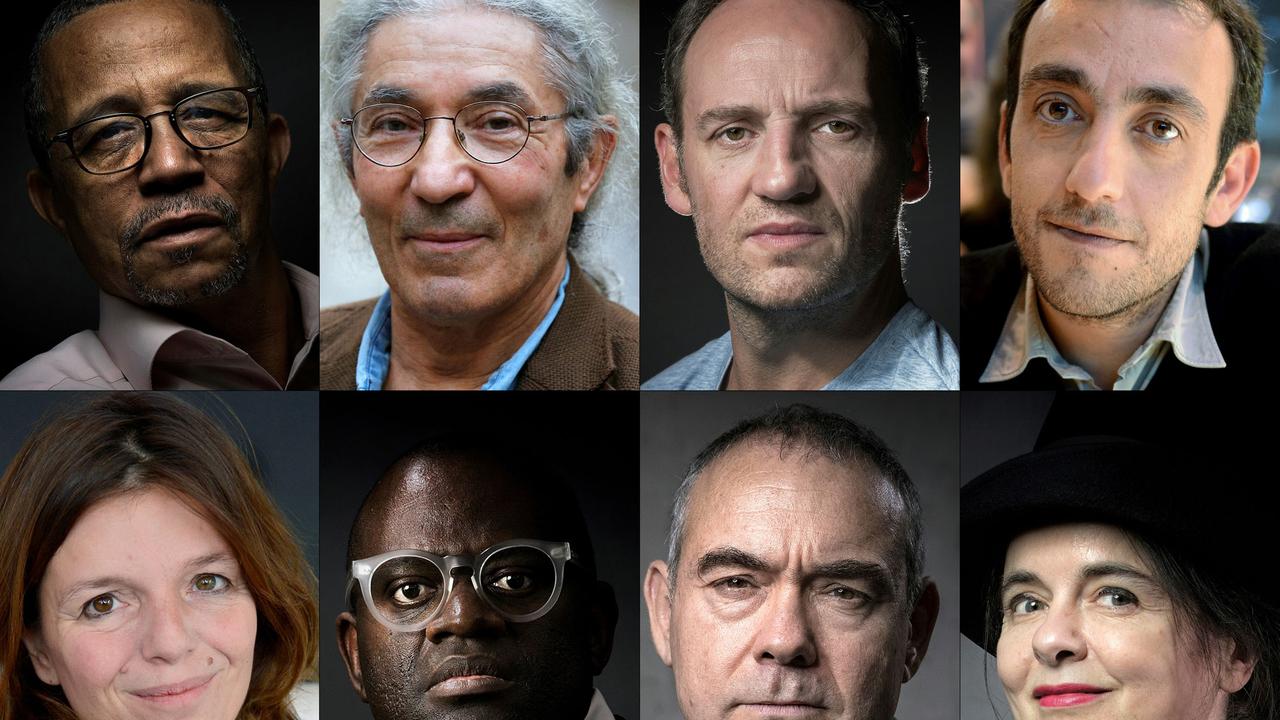 Huit auteurs qui feront la rentrée 2018. [AFP - JOEL SAGET, FRANCOIS GUILLOT, Eric Feferberg, Joël SAGET, Anne-Christine POUJOULAT]