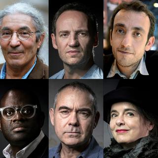 Huit auteurs qui feront la rentrée 2018. [AFP - JOEL SAGET, FRANCOIS GUILLOT, Eric Feferberg, Joël SAGET, Anne-Christine POUJOULAT]