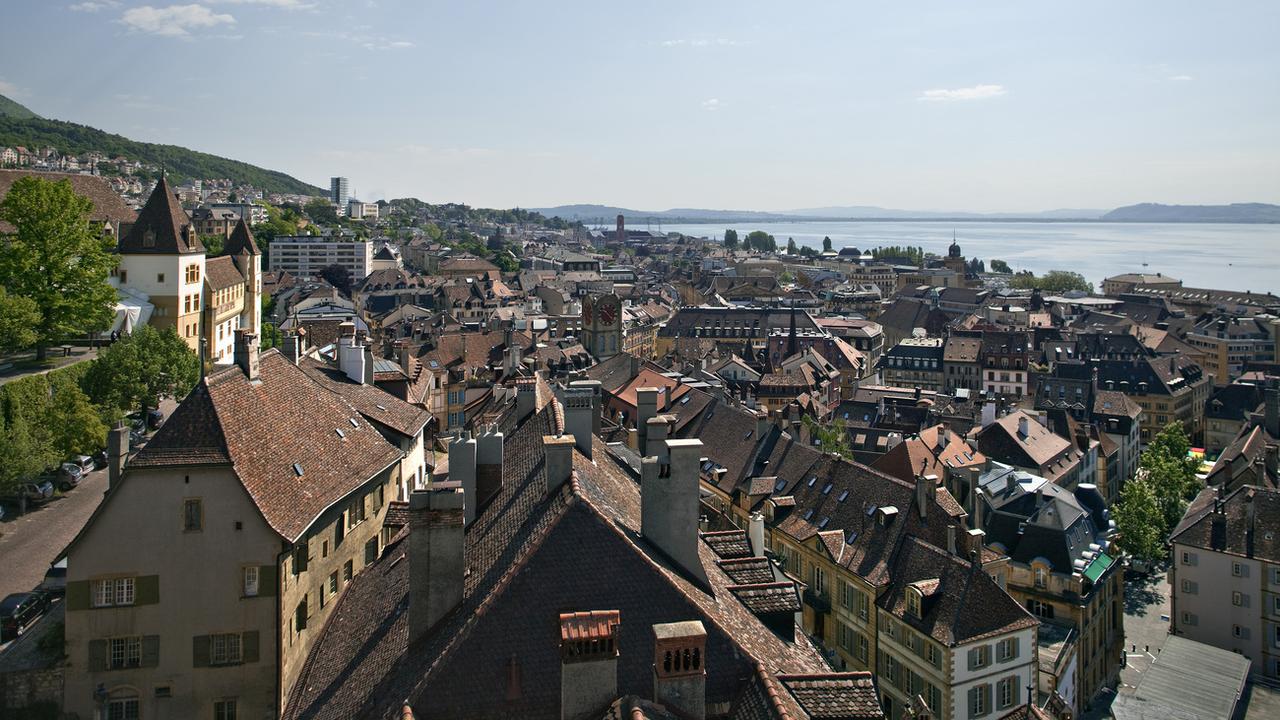 Vue de la ville de Neuchâtel. (Image d'illustration).