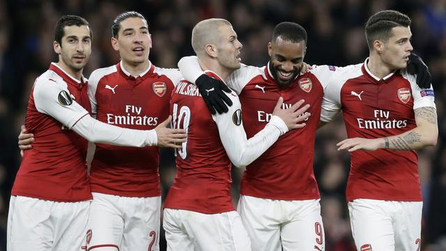 Lacazette réussit un doublé à la 35e minute. Arsenal mène déjà 4-1. [Tim Ireland]