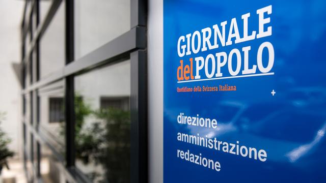 Le siège du Giornale del Popolo à Massagno au Tessin. [Keystone/Ti-Press - Gabriele Putzu]