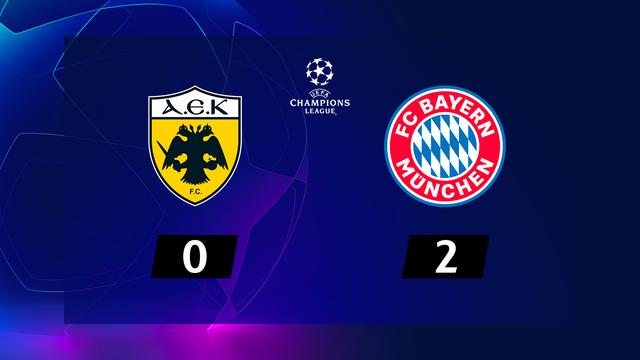 3e journée, AEK Athenes - Bayern Munich (0-2): le résumé de la rencontre