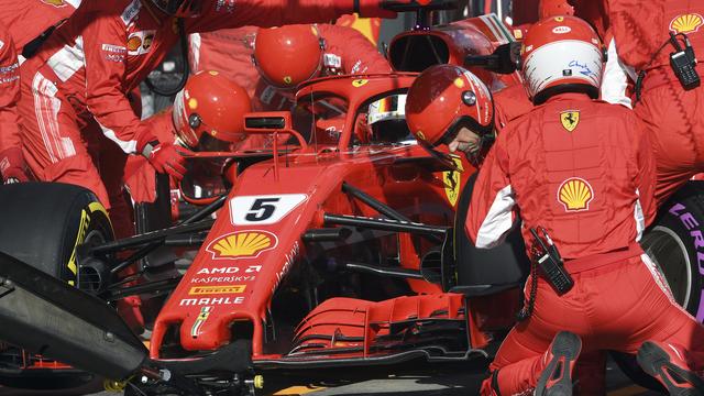 Sebastian Vettel au Grand Prix de Melbourne 2018. [Keystone - Saeed Khan]