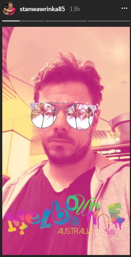 Stan a publié 3 stories de Melbourne sur son compte snapchat. [Stan Wawrinka]