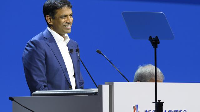 Vas Narasimhan, le nouveau directeur de Novartis. [Keystone - Anthony Anex]