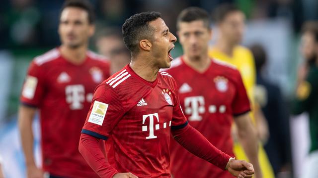 Le Bayern Munich s'est imposé samedi face à Wolfsburg. [DPA/Keystone - Swen Pförtner]