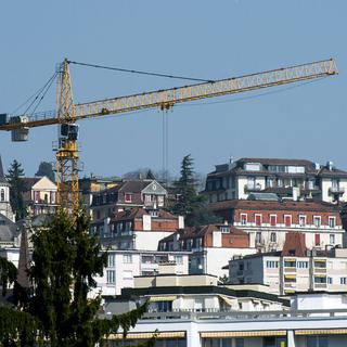 Les nouvelles constructions sont davantage consacrées à la location dans le canton de Vaud. [Keystone - Jean-Christophe Bott]