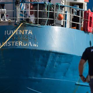 Le Iuventa, le navire de l'ONG allemande Jugend Rettet. [AFP - Bellina Francesco]