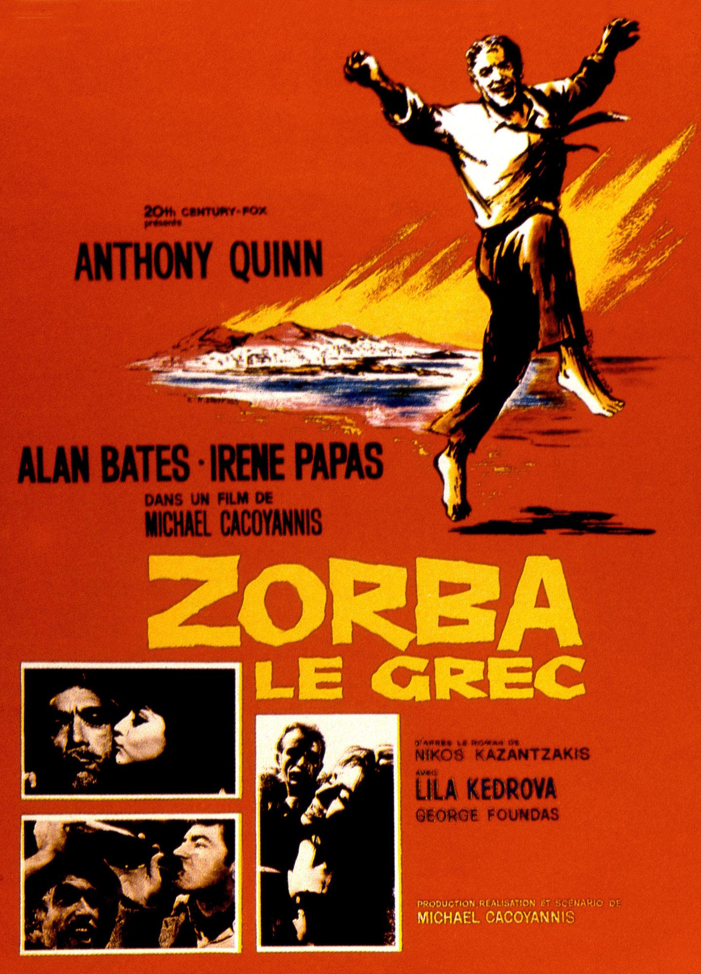 L'affiche du film "Zorba le Grec" de Michael Cacoyannis, sorti en 1964. [AFP - Twentieth Century Fox Film Corpo]