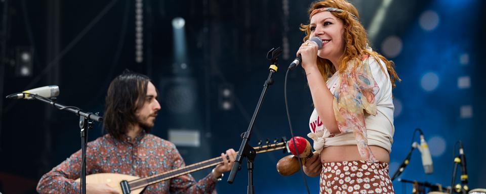 Altin Gün sur la scène du Paléo Festival 2018. [paleo.ch - Lionel Flusin]