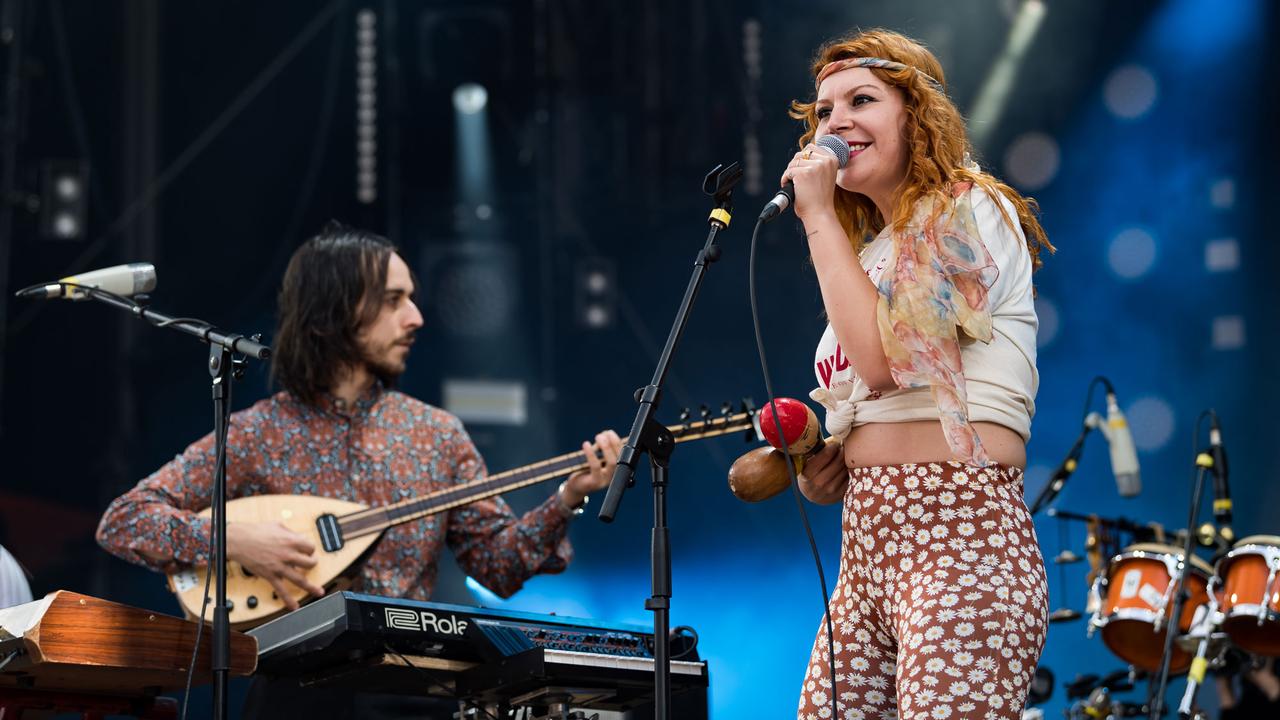 Altin Gün sur la scène du Paléo Festival 2018. [paleo.ch - Lionel Flusin]