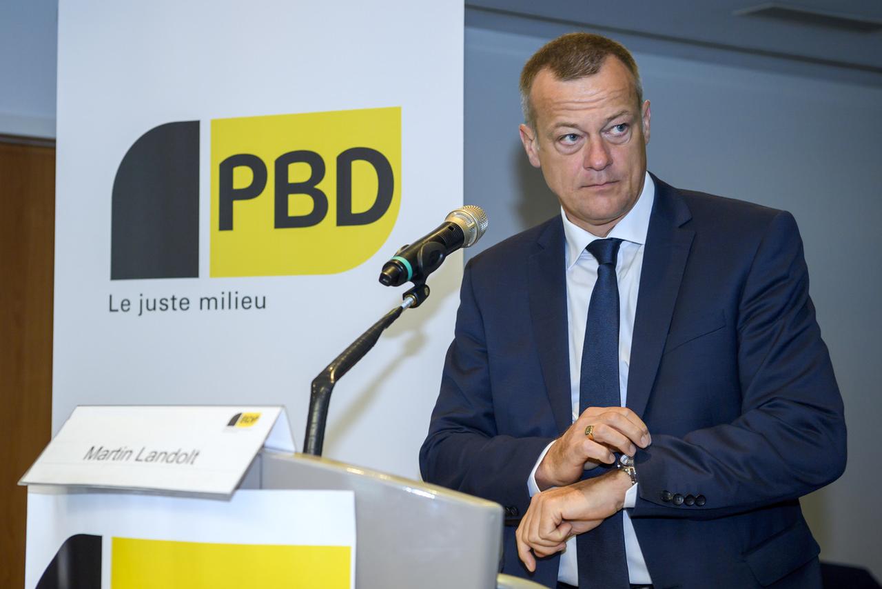 Martin Landolt, président du PBD. [Keystone - Martial Trezzini]