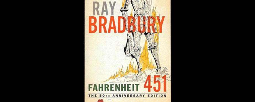 La couverture du livre "Fahrenheit 451" de Ray Bradbury. [DR]