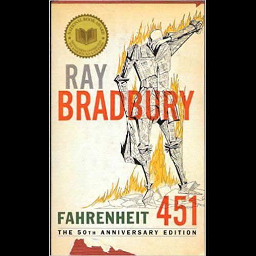 La couverture du livre "Fahrenheit 451" de Ray Bradbury. [DR]